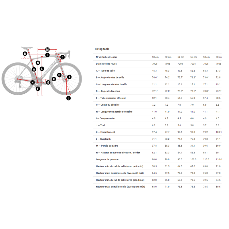 V lo de route Trek monda SL 7 Shimano Ultegra Di2 12v