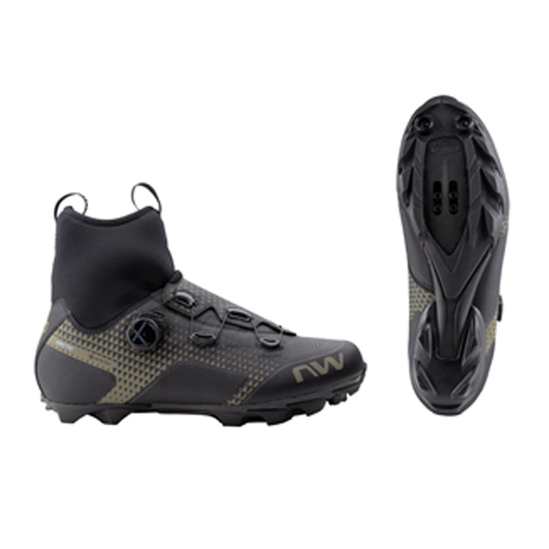 Chaussures De Vélo Northwave Celsius XC GTX Homme - Imperméables Gore-Tex, Semelle Rigide Carbone - Pour VTT Et Cyclocross Hivernal