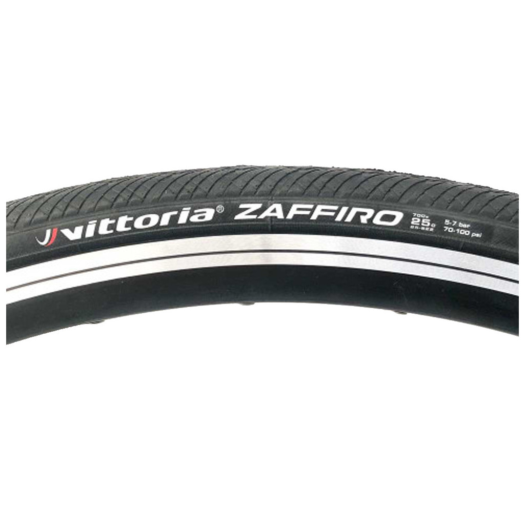 Pneumatico Vittoria Zaffiro IV – 700C, Antiforatura, Copertone Rigido Nero Per Bici