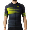 Maillot vélo manches courtes Alé Cycling Pragma Turbo Bleu Noir Blanc