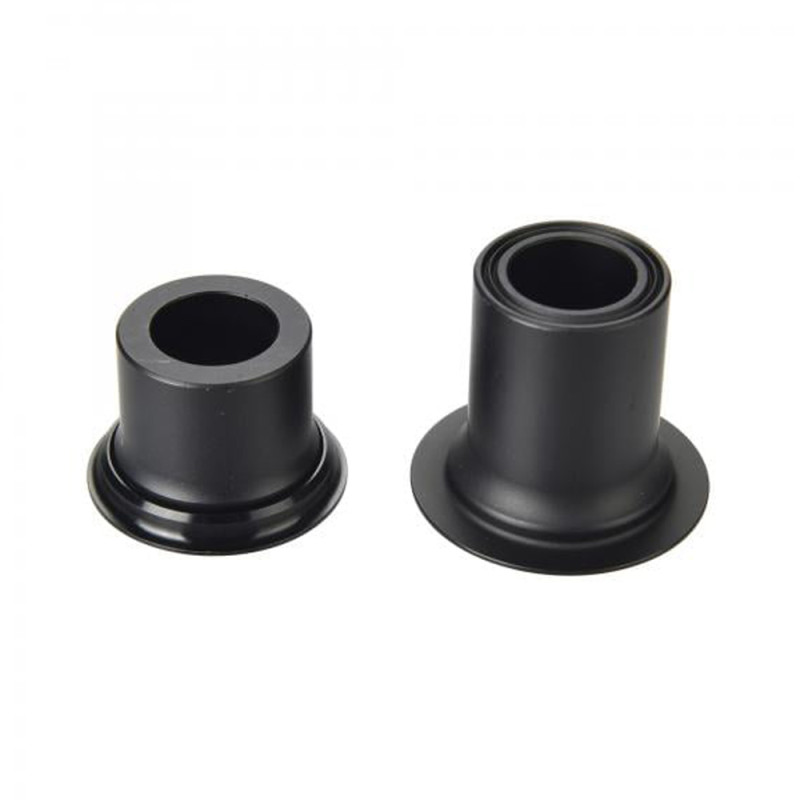 Adaptateur QR Pour Moyeux Vélo - Avant M9 à 15 Mm (100 Mm), Arrière M10 à 12 Mm (135-142 Mm) - En Alliage Aluminium Noir, Compatible 8-12 Vitesses