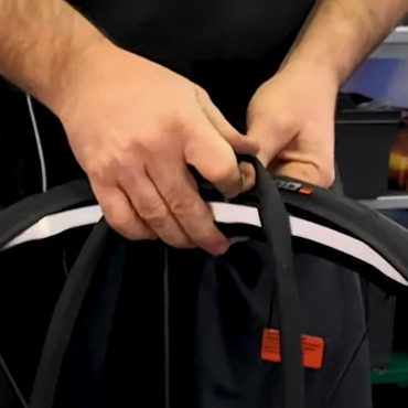 Fitting a tyre with an...