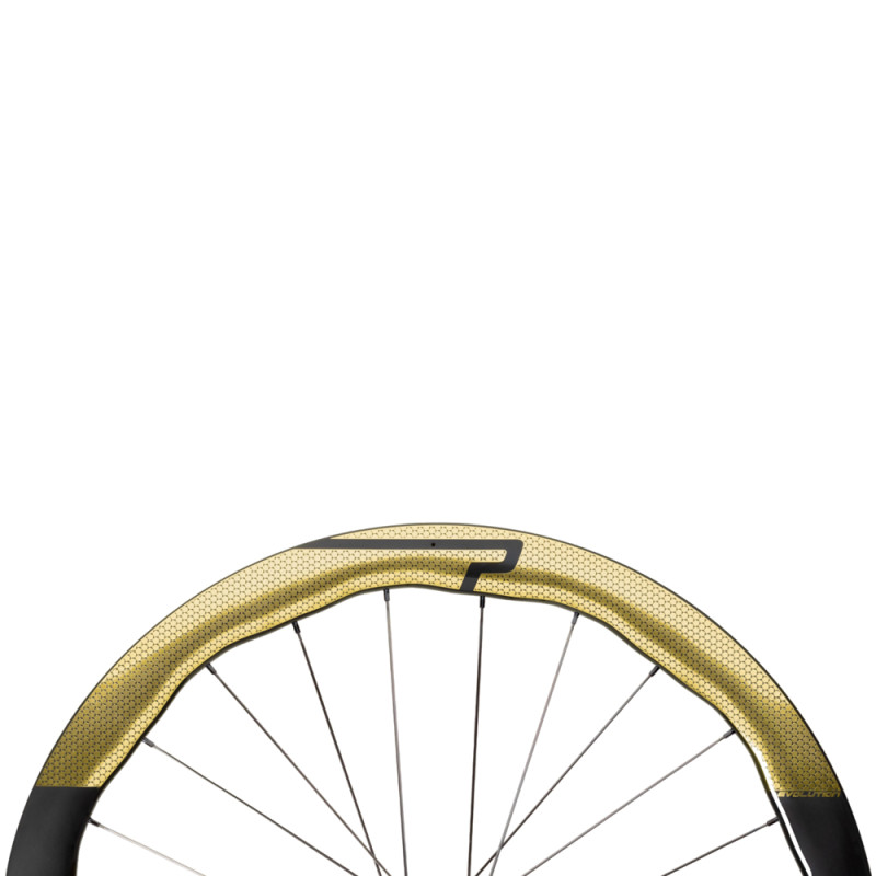 Roues vélo route Princeton Peak 4550 Evolution Disc Tubeless Ready Moyeux  Tactic Racing TR01 Coloris or, Compatibilité cassette Shimano