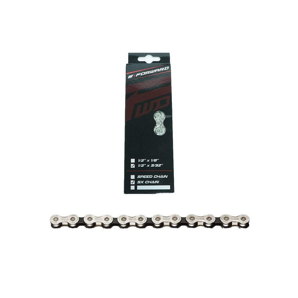Corrente BMX Forward, concebida para competição, disponível em Prata ...