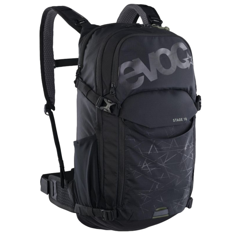 EVOC Sac à dos Stage Team noir/blanc/orange - 12 litres