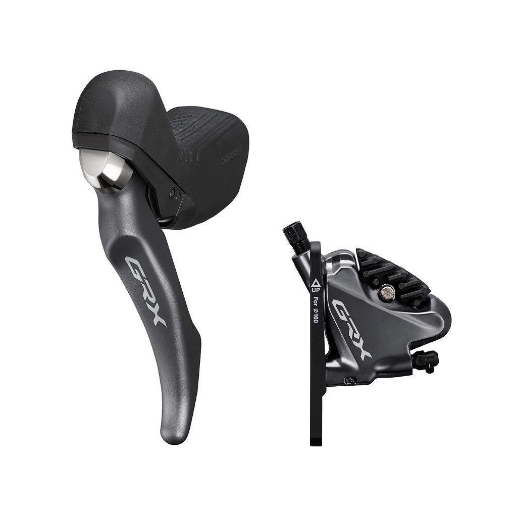 Shimano GRX ST-RX810 left-hand double chainring shifter with flat mount ...