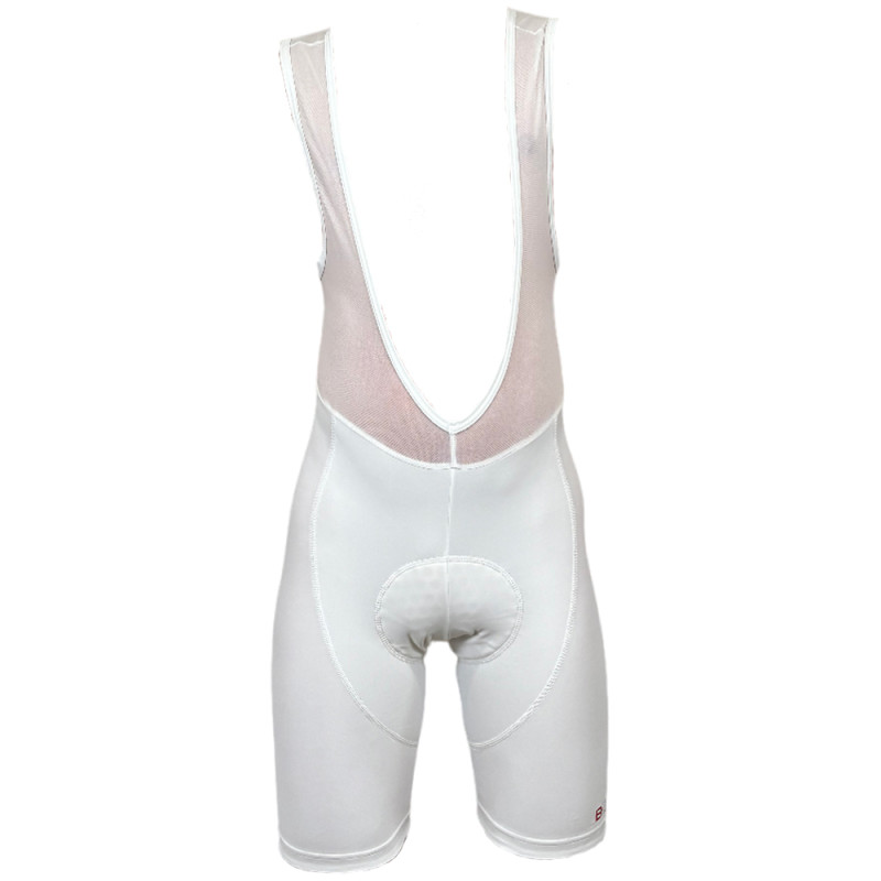 Photo Cuissard vélo court homme Biemme avec bretelles blanc S