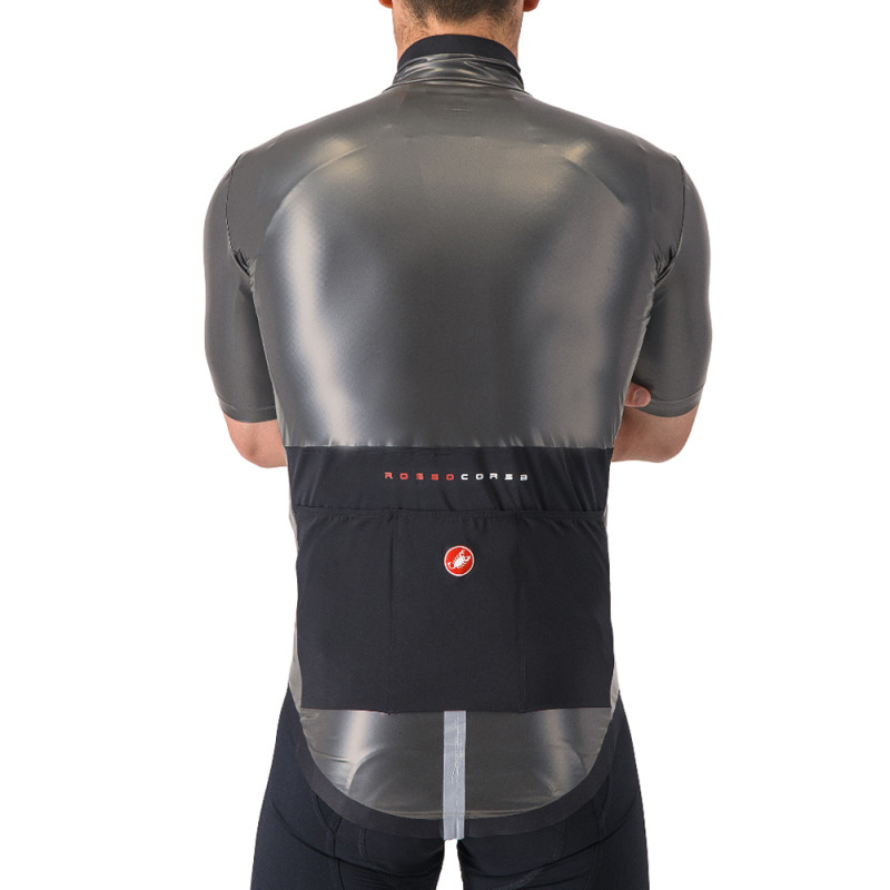 Photo Maillot vélo imperméable manches courtes Castelli Gabba R 2027 L noir