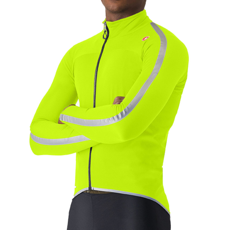 Photo Veste vélo imperméable Castelli Ultra Rain Cape 2027 jaune fluo M