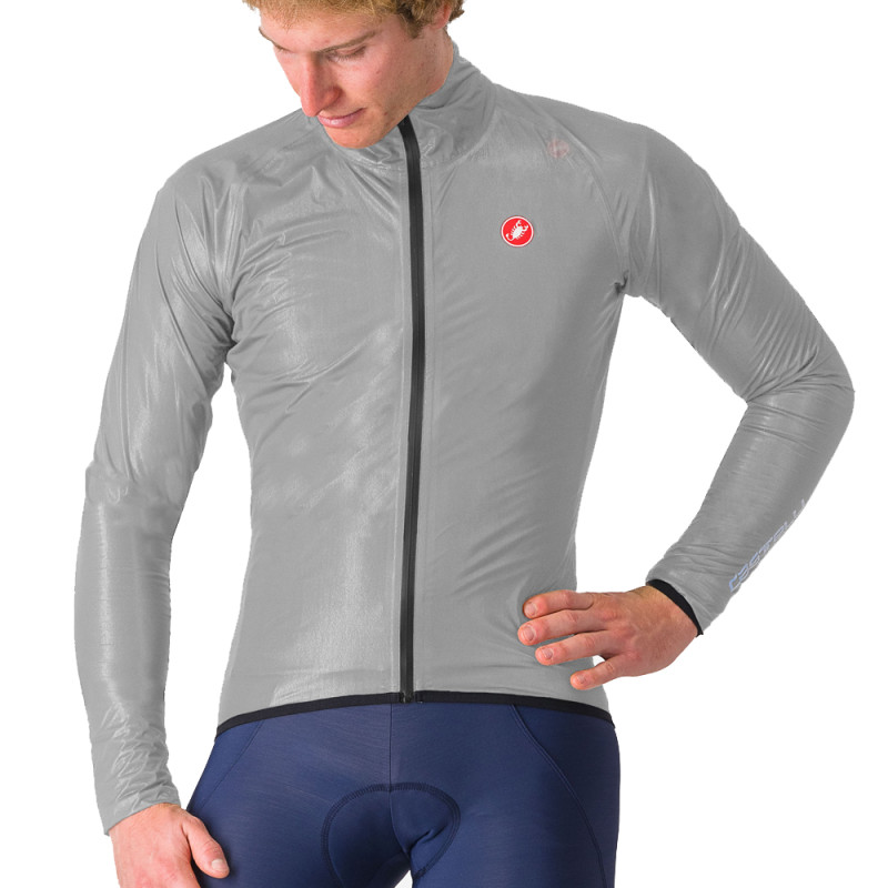 Photo Veste vélo imperméable Castelli Squall Shell 2027 gris clair L