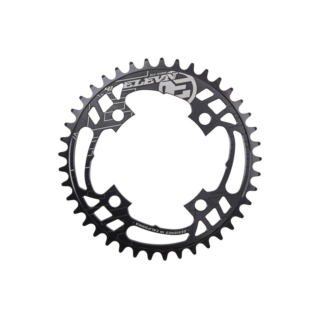 Coroa BMX ELEVN Flow em alumínio, 4 parafusos, diâmetro 104 mm, 3/32 ...