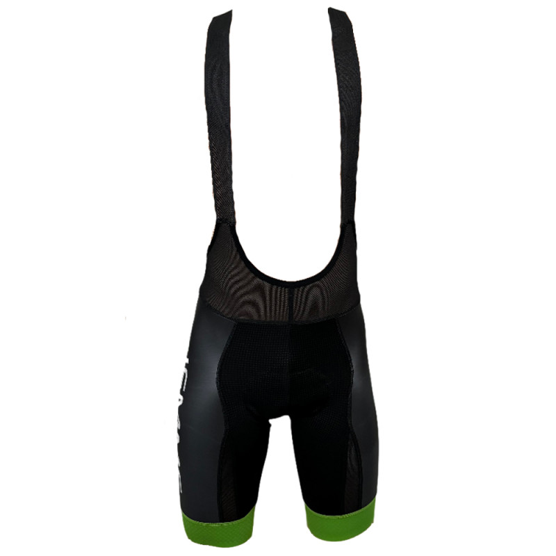 Photo Cuissard vélo court homme Biemme avec bretelles vert XS