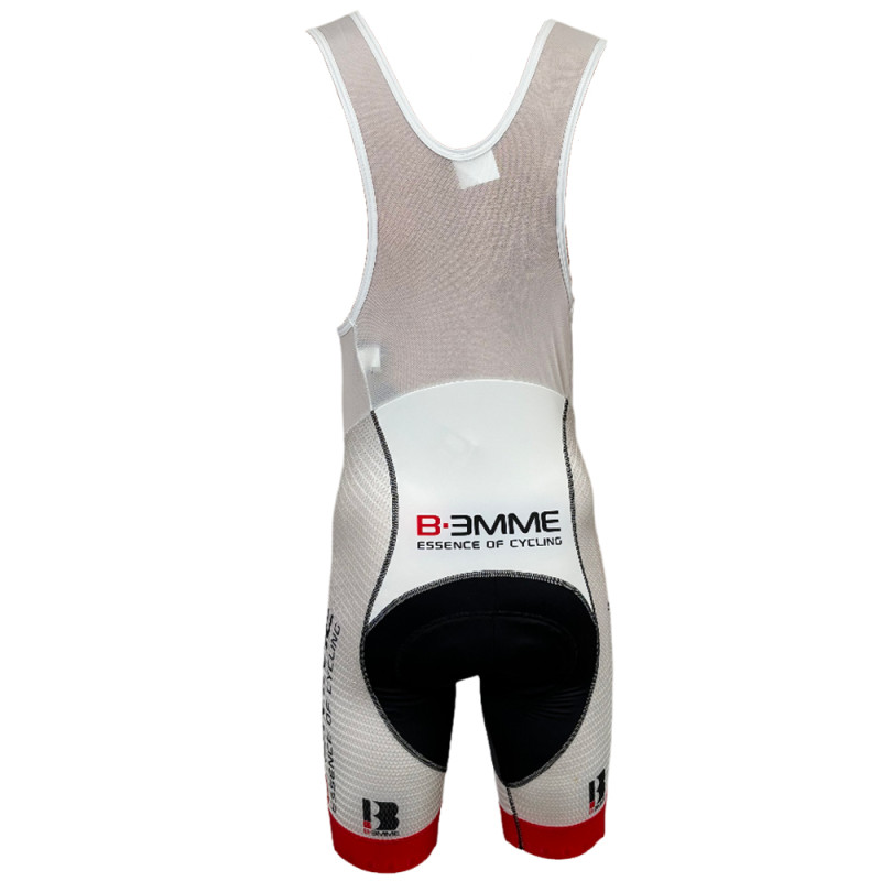 Photo Cuissard vélo court homme Biemme avec bretelles M tricolore