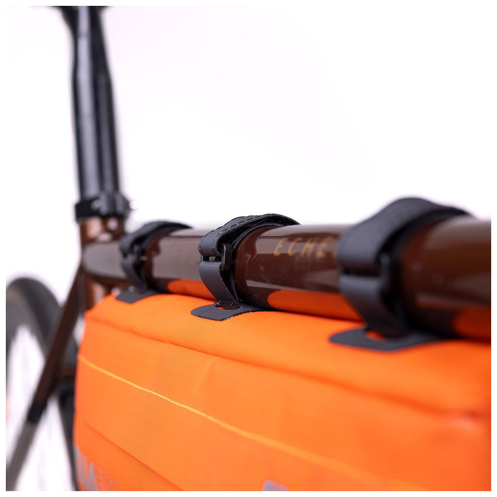 Sacoche Cadre Vélo électrique étanche - Rangement Batterie/contrôleur 32x9x10.5cm, Tissu Oxford Noir