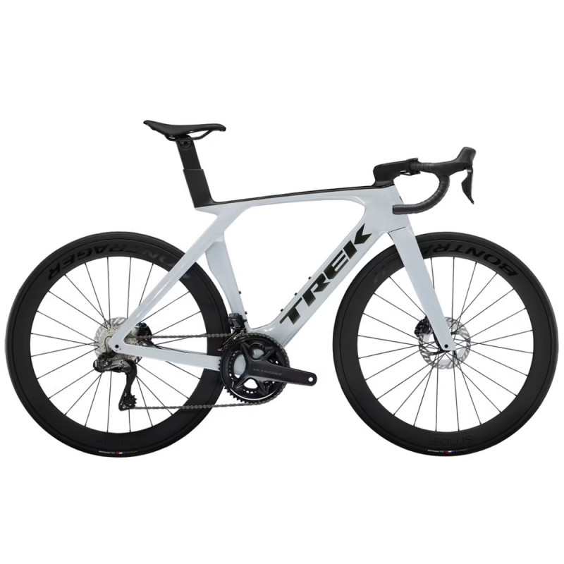Vélo Collaborateur Trek Madone Sl 7 Disc Shimano Ultegra Di2 12V Plasma Grey Pearl 52 Freinage Disque Gris Clair
