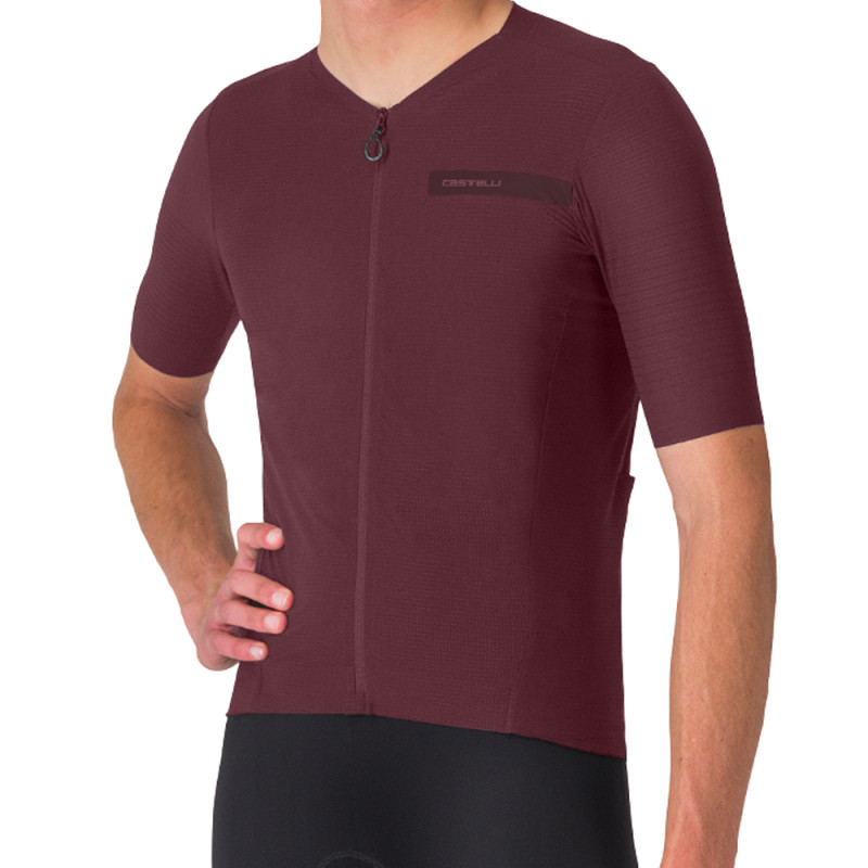Photo Maillot vélo manches courtes Castelli Premio Evo Jersey 2026 bordeaux XL
