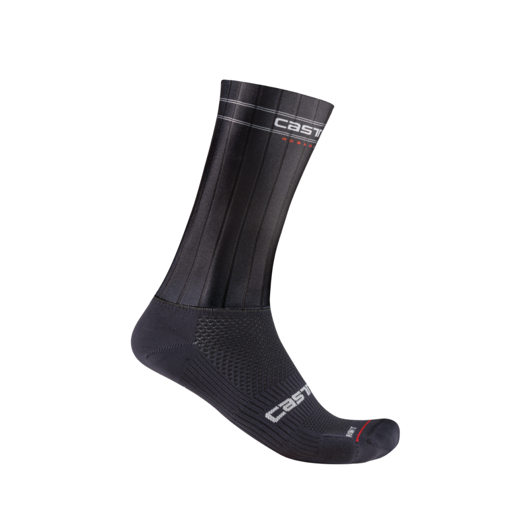 Chaussettes Cyclisme Castelli Fast Feet 3 | Aérodynamiques, Respirables - 92% Polyamide, 8% Élasthanne