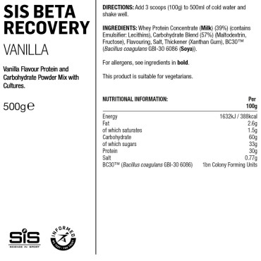 Boisson de récupération SIS...