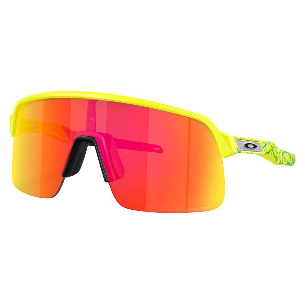 Lunettes vélo Oakley Sutro Lite Inner Spark Collection Matte Tennis Ball  Yellow Prizm Ruby