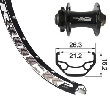 26-Zoll-MTB-Vorderrad XLC...