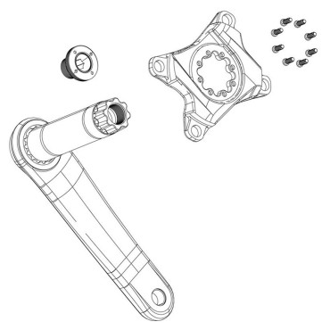 Kit tornillos de biela SRAM...