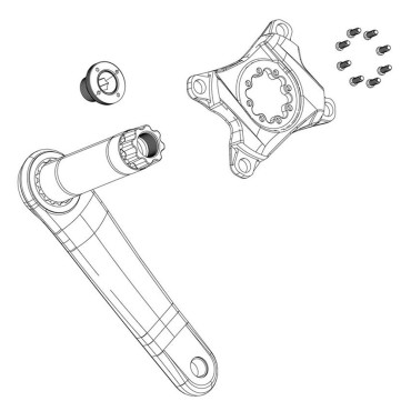Kit vis manivelle Sram...
