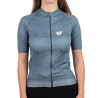 Wilma Jane Women's Short-Sleeved Cycling Jersey Grey Pink Orange