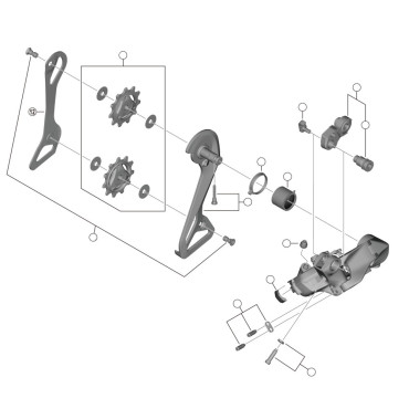 Shimano RD-R9250 Di2 12v -...