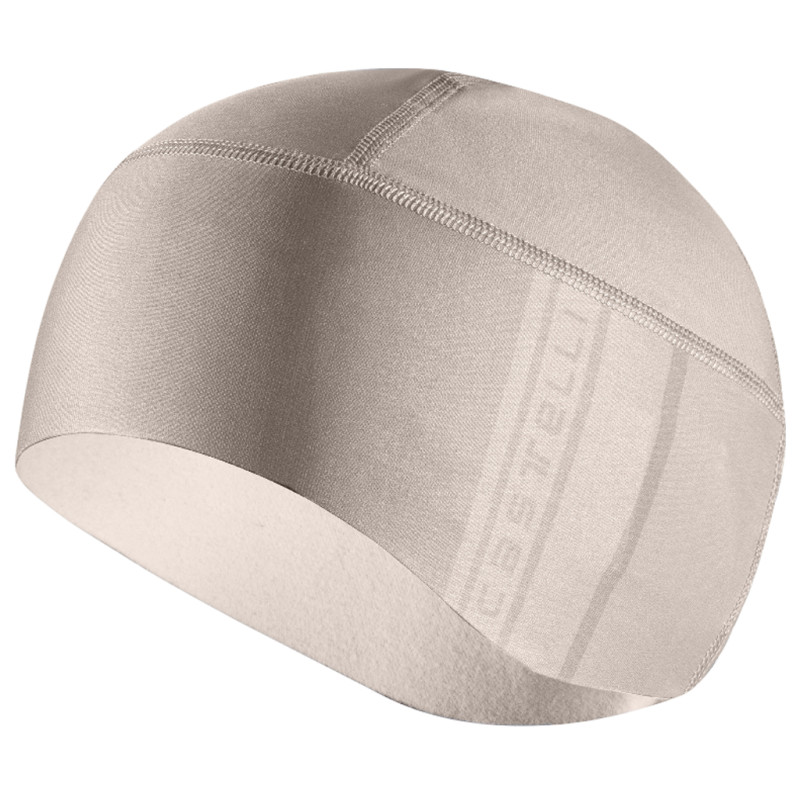 Photo Bonnet vélo hiver femme Castelli Pro Thermal 2 W Skully 2026 gris clair Taille unique