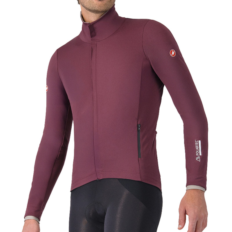 Photo Veste vélo hiver Castelli Alpha 150 Jacket 2026 bordeaux L