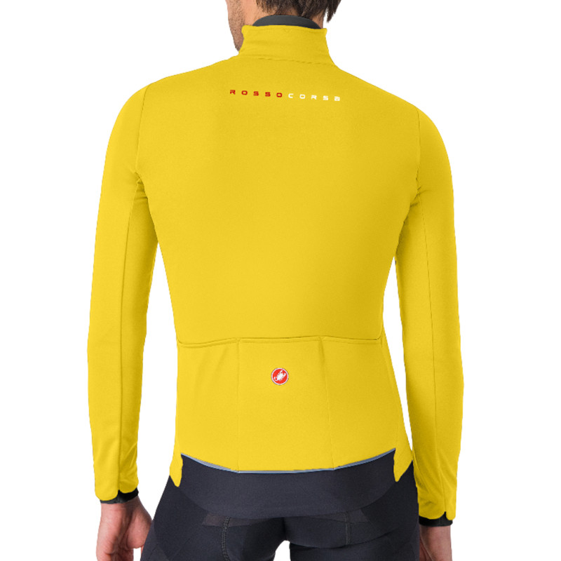 Veste Cyclisme Castelli Jaune Taille L - Occasion Très Bon état - Vintage Windstopper