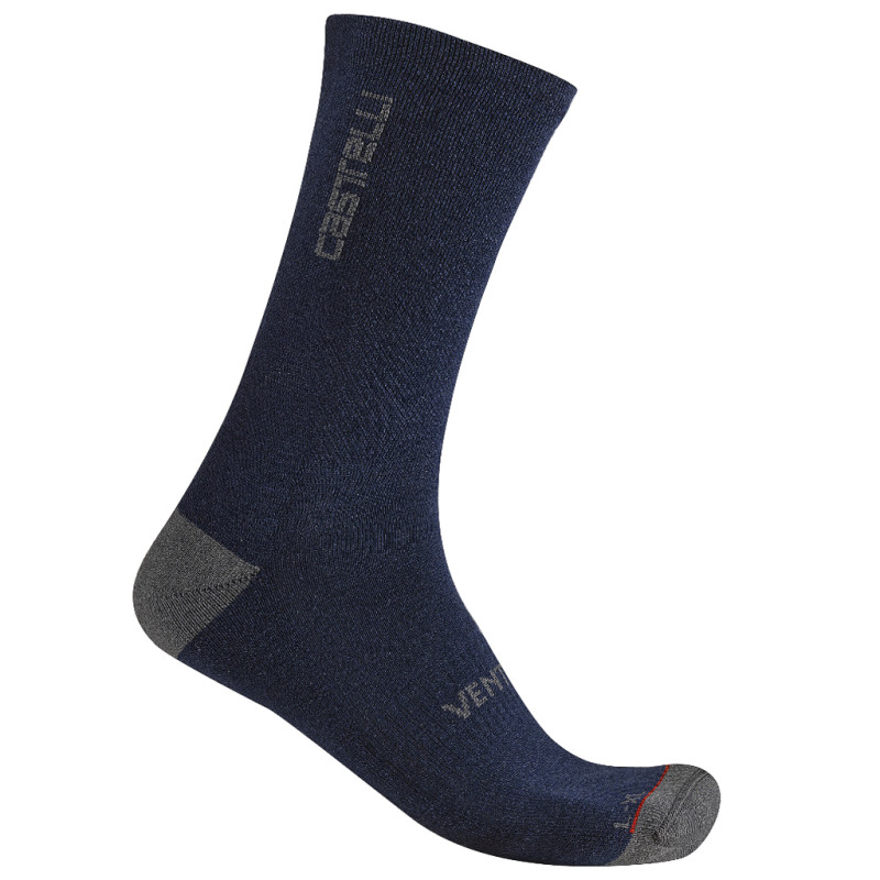 Photo Chaussettes vélo Castelli Venti Soft Merino Sock 2027 40-43 bleu foncé