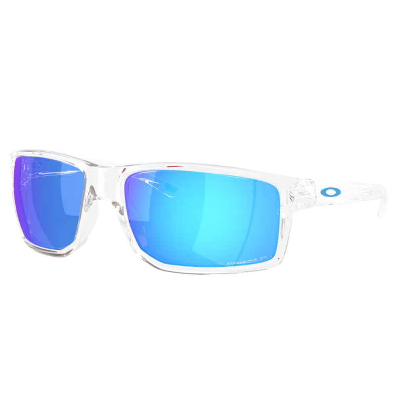 Photo Lunettes vélo Oakley Gibston XL Clear Prizm Sapphire Polarized transparent