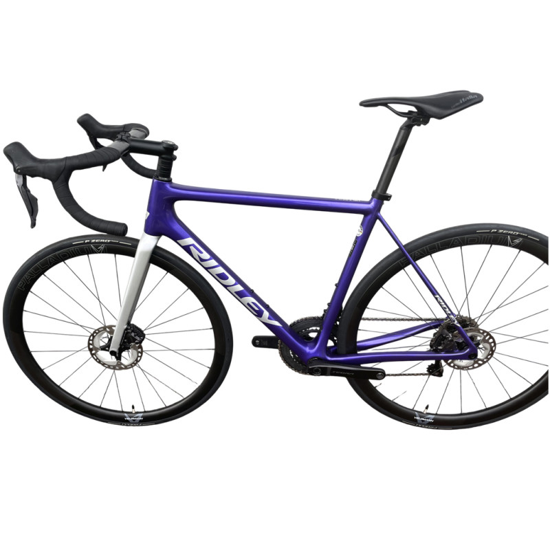 Materiel-Velo.Com Vélo De Route Reconditionné Ridley Helium Slx Disc Ultegra 12V Veloman Paladium 35Mm Violet Noir