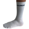 Meias de ciclismo aerodinâmicas AARCO Pro Preto Branco