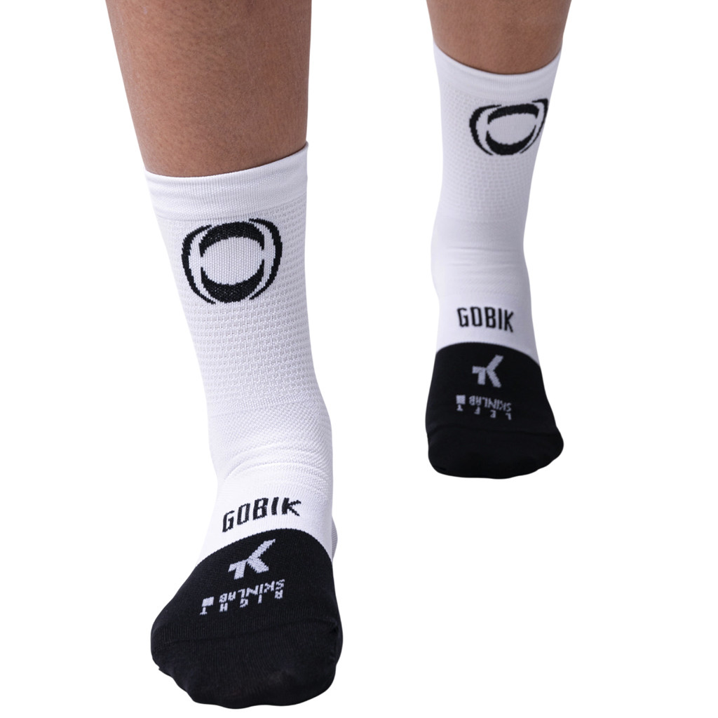 Calzini GOBIK Lightweight Bianchi: Traspirabilità E Comfort Per Ciclisti Unisex