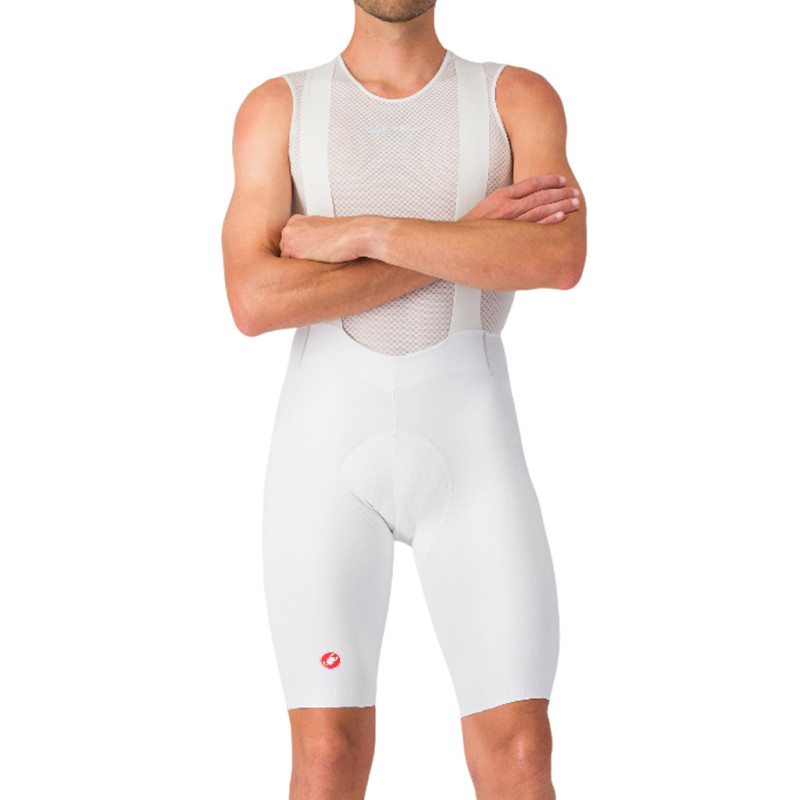 Photo Cuissard vélo court homme Castelli Free Aero Race S Bibshort blanc L