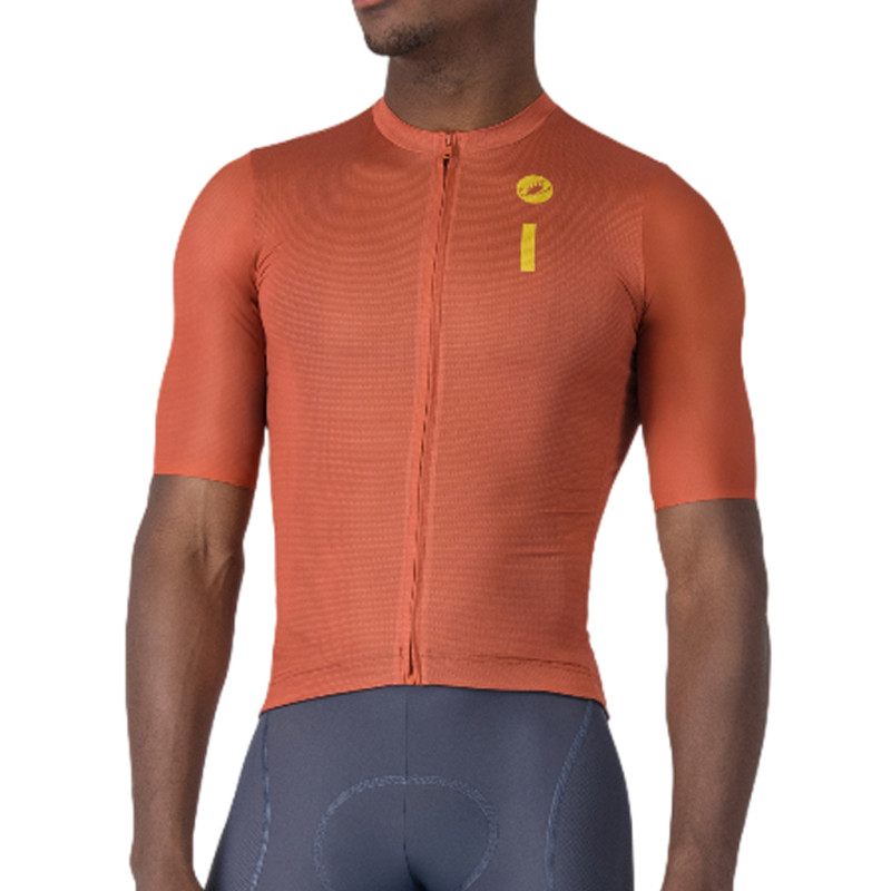 Photo Maillot vélo manches courtes Castelli Drittone Logo 2026 L orange