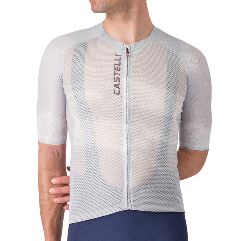 Photo Maillot vélo manches courtes Castelli Climber's A/C 2026 gris clair L