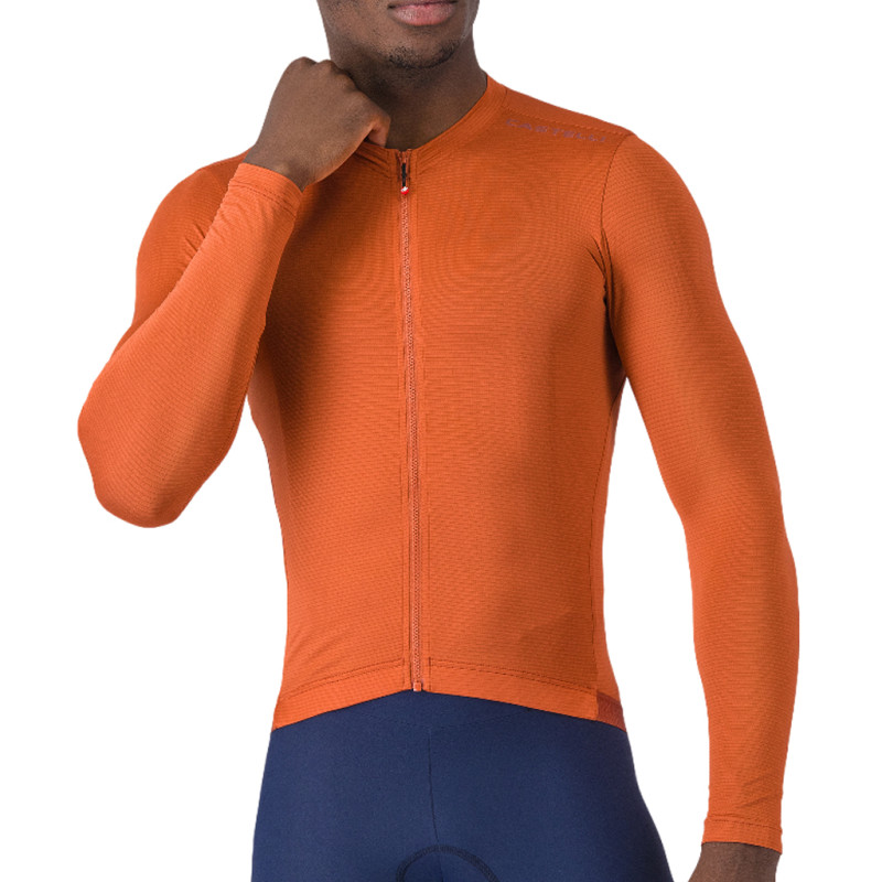 Photo Maillot vélo manches longues Castelli Espresso 2 LS 2026 M orange