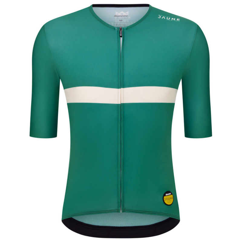 Photo Maillot vélo manches courtes Santini Maillot Jaune Col du Tourmalet TDF 2026 L vert