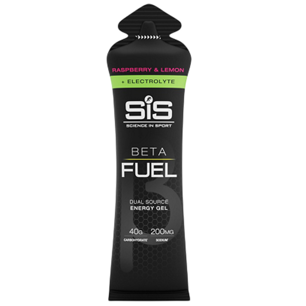 Confezione da 6 gel energetici SiS Beta Fuel Electrolyte Raspberry ...