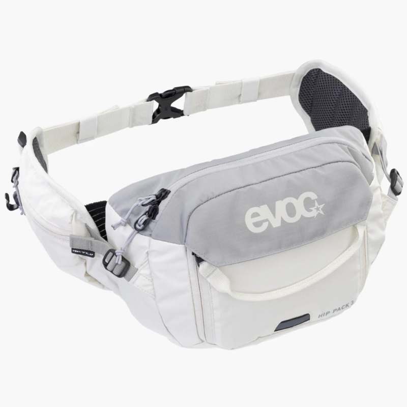 Photo Sac banane VTT Evoc Hip Pack 3L + Hydratation Bladder 1.5L blanc
