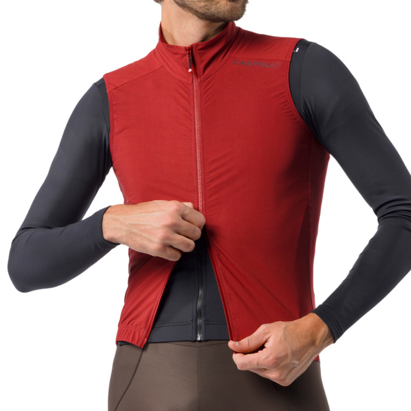 Photo Gilet coupe-vent vélo Castelli Espresso 2 Vest 2027 L rouge