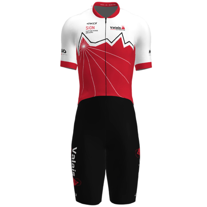 Photo Cuissard vélo court homme Ekoï Cyclosportive Valais 2026 L noir