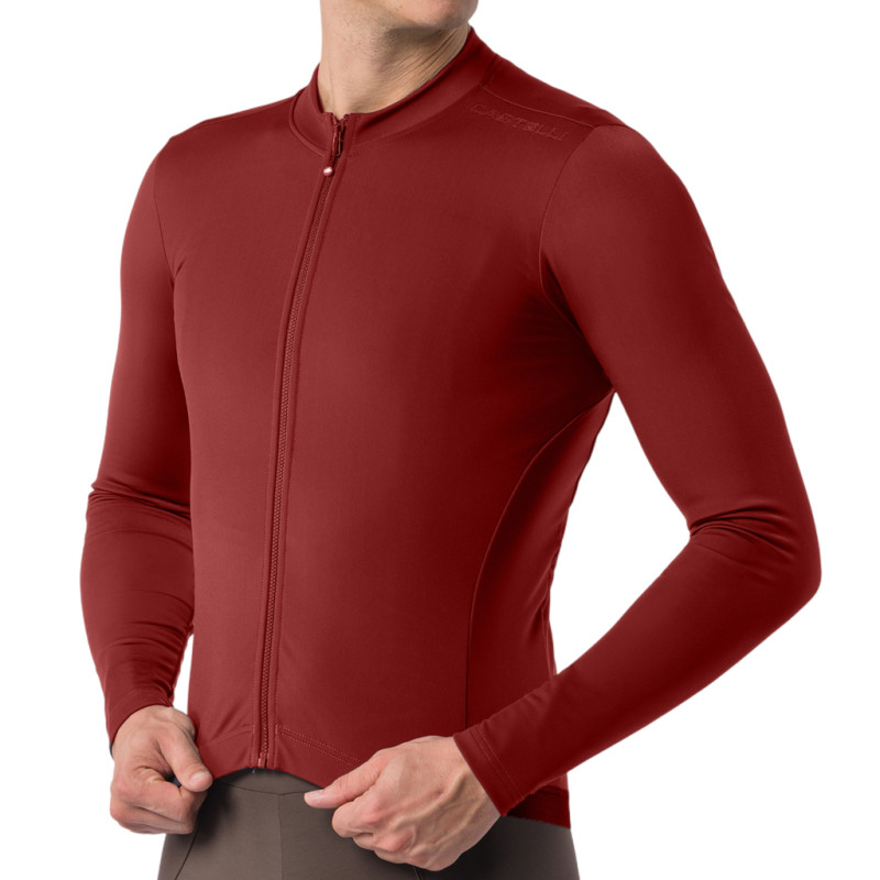 Photo Maillot vélo manches longues Castelli Espresso Thermal 2 Jersey 2027 L rouge