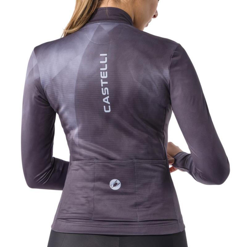 Photo Maillot vélo manches longues femme Castelli Prismatic Thermal LS 2027 gris L