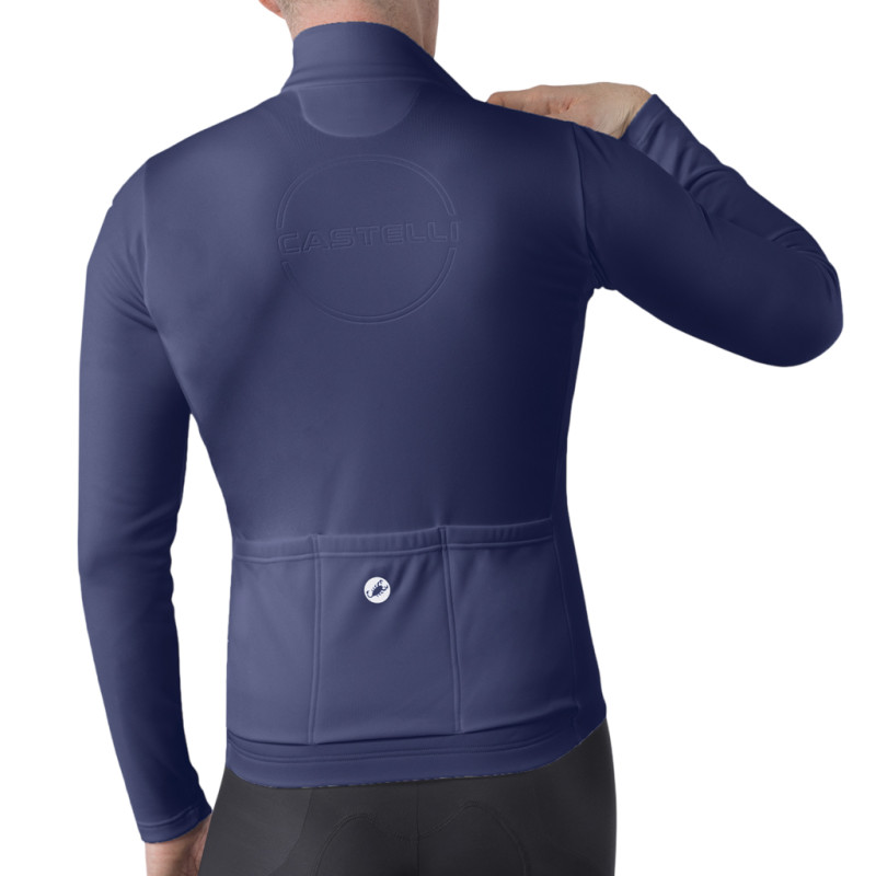 Photo Maillot vélo manches longues Castelli Competizione Thermal LS 2027 bleu foncé L