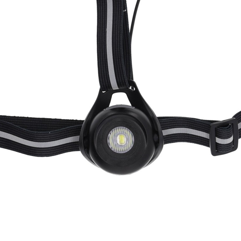 Photo Harnais vélo réfléchissant avec éclairage pectoral Nightviz noir