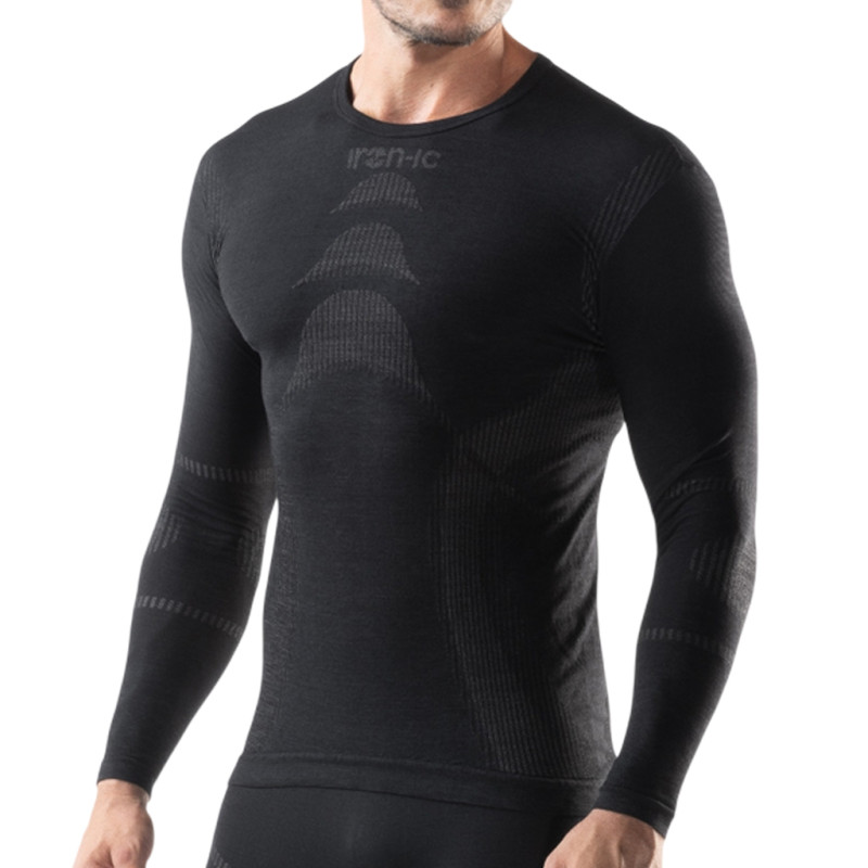 Photo Sous-maillot manches longues Iron-Ic Merino 40 Thermic L-XL noir